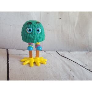 FRY GUYS Green with Blue Shoes On Stilts - 1989 McDonald’s Happy Meal Toy